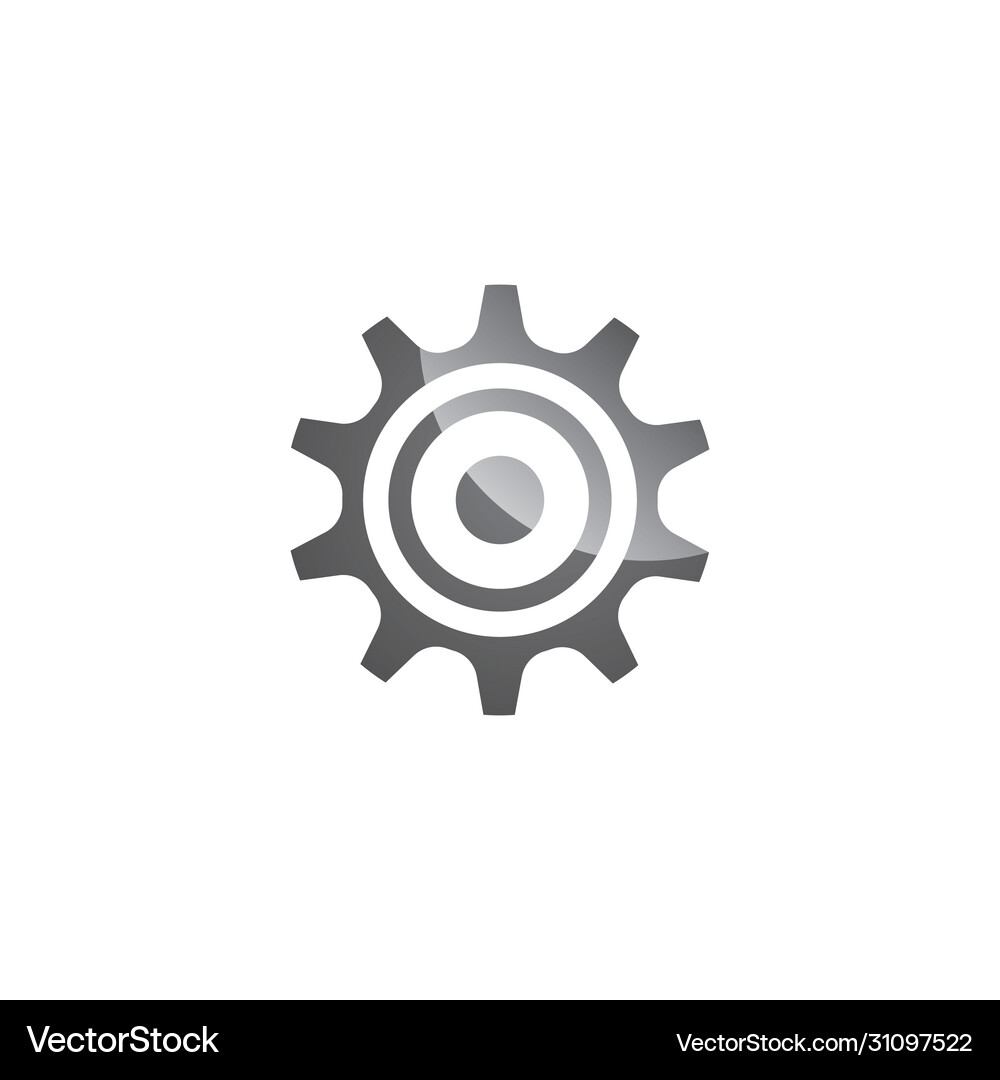 Gear template icon Royalty Free Vector Image - VectorStock