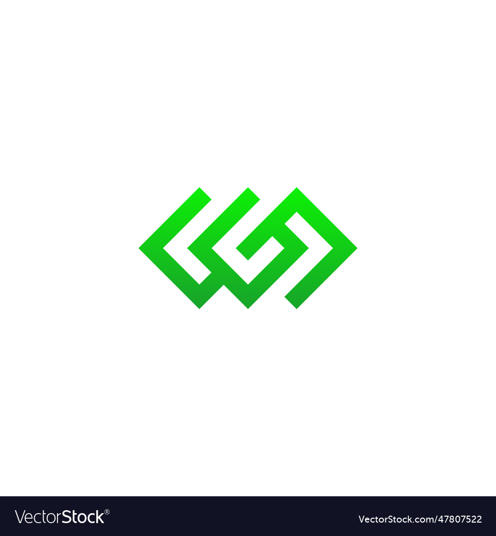 Letters sg or gs simple clean modern logo design