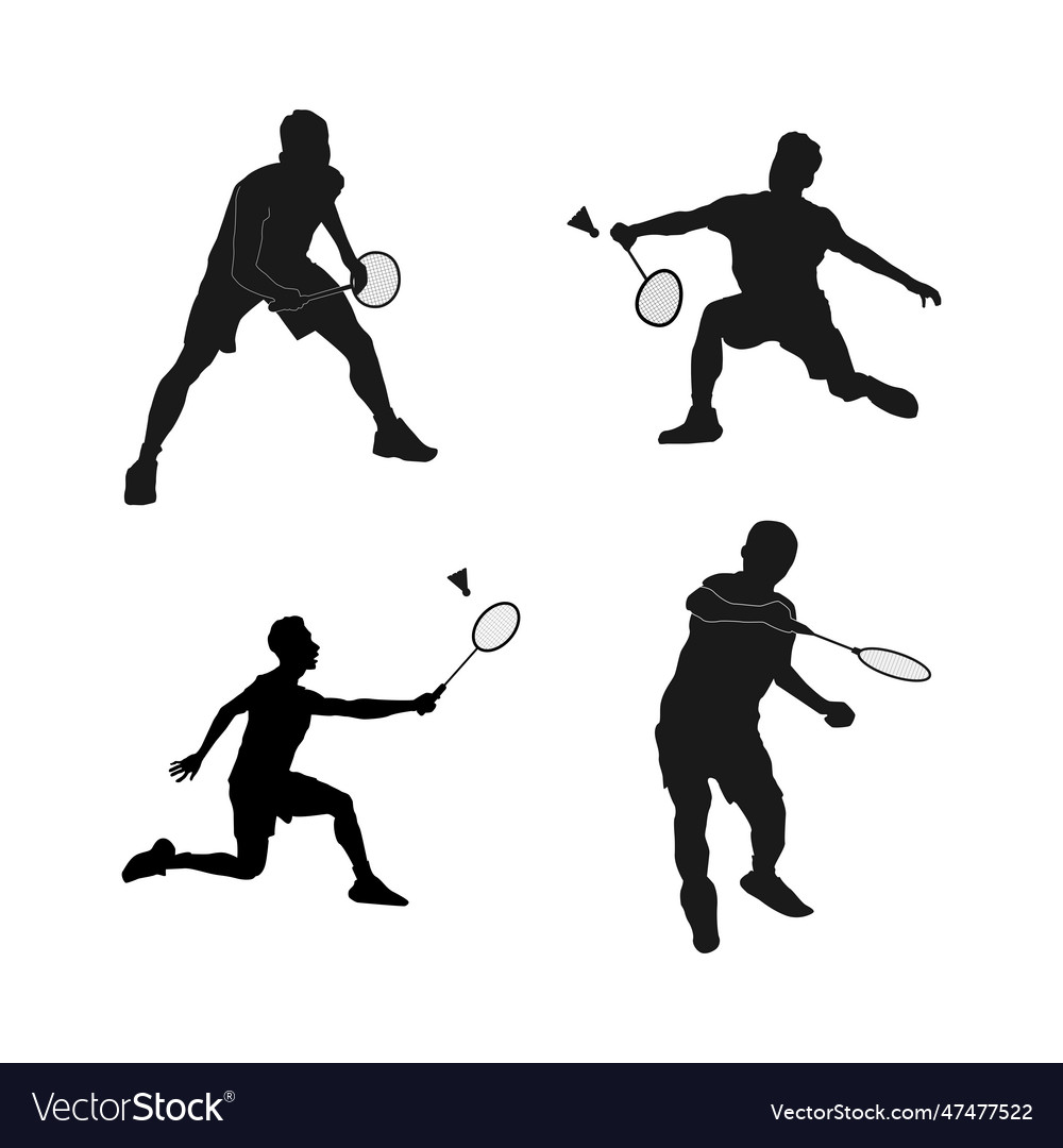 People are playing badminton