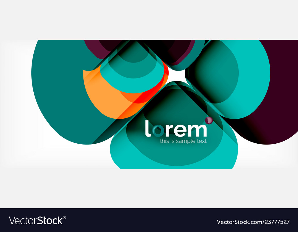 Abstract background - geometric multicolored round Vector Image Abstract background - geometric multicolored round
