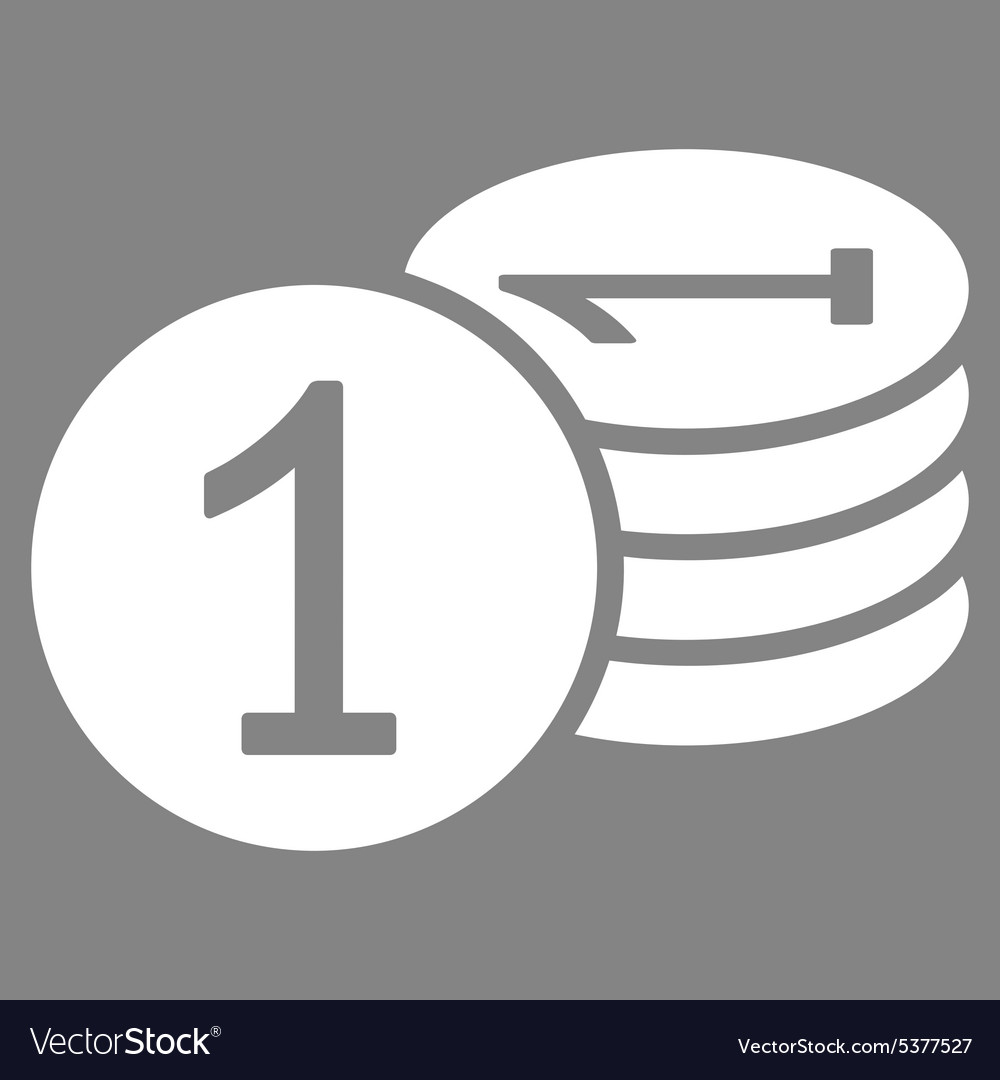 Coins icon from business bicolor set