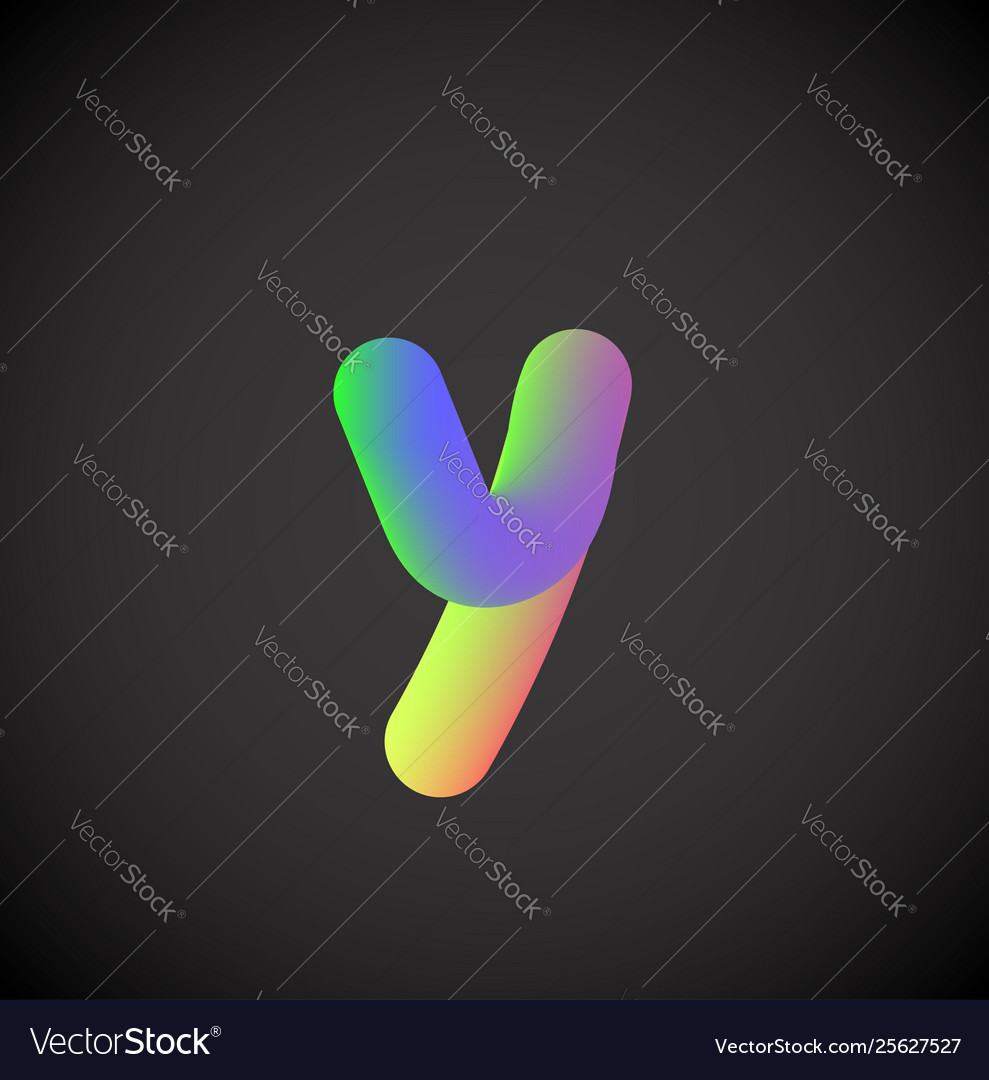 Colorful character from a font set Vector Image Colorful character from a font set