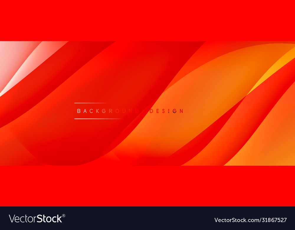 Fluid gradient waves with shadow lines and glowing Vector Image Fluid gradient waves with shadow lines and glowing