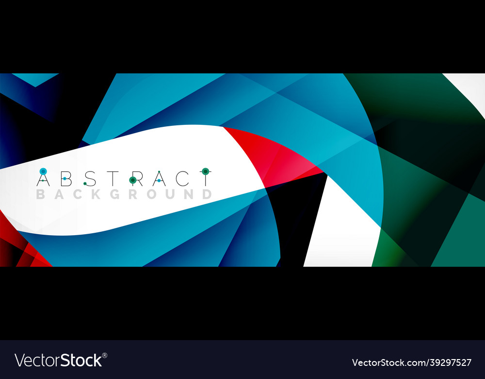 Geometric abstract background - multicolored