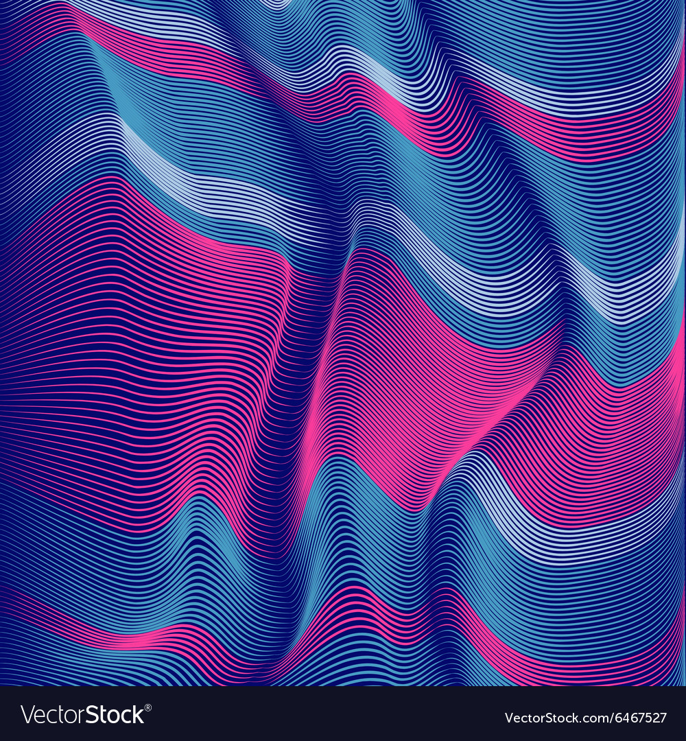 Moving colorful lines of abstract background