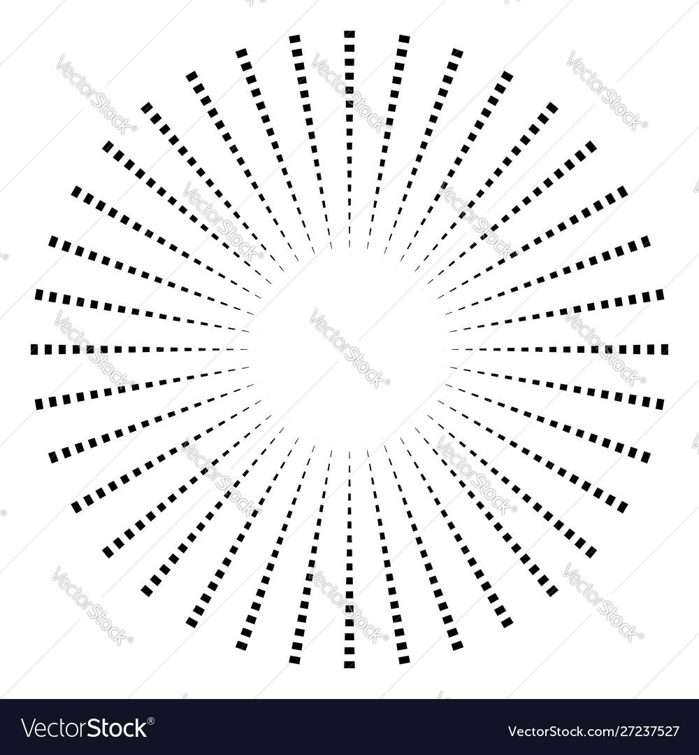 Radial - radiating lines burst element circular vector image Radial - radiating lines burst element circular