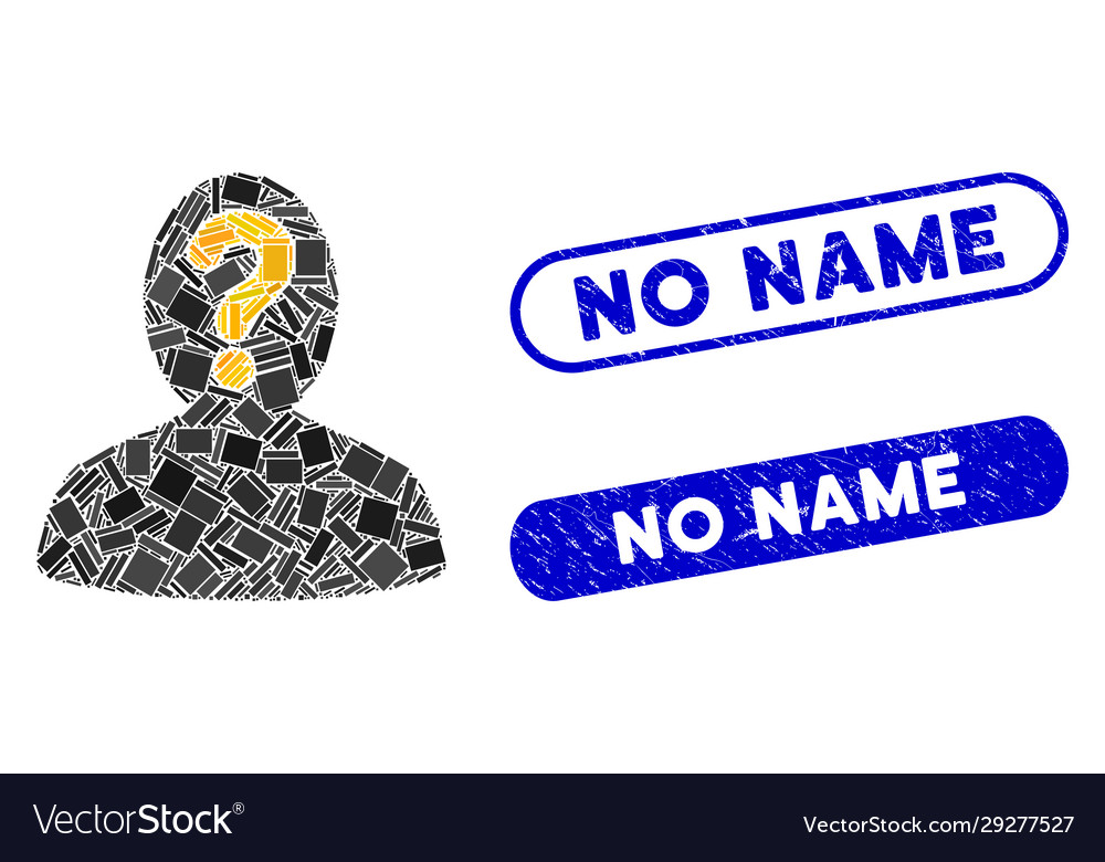 Rectangle mosaic anonymous person with textured vector image Rectangle mosaic anonymous person with textured