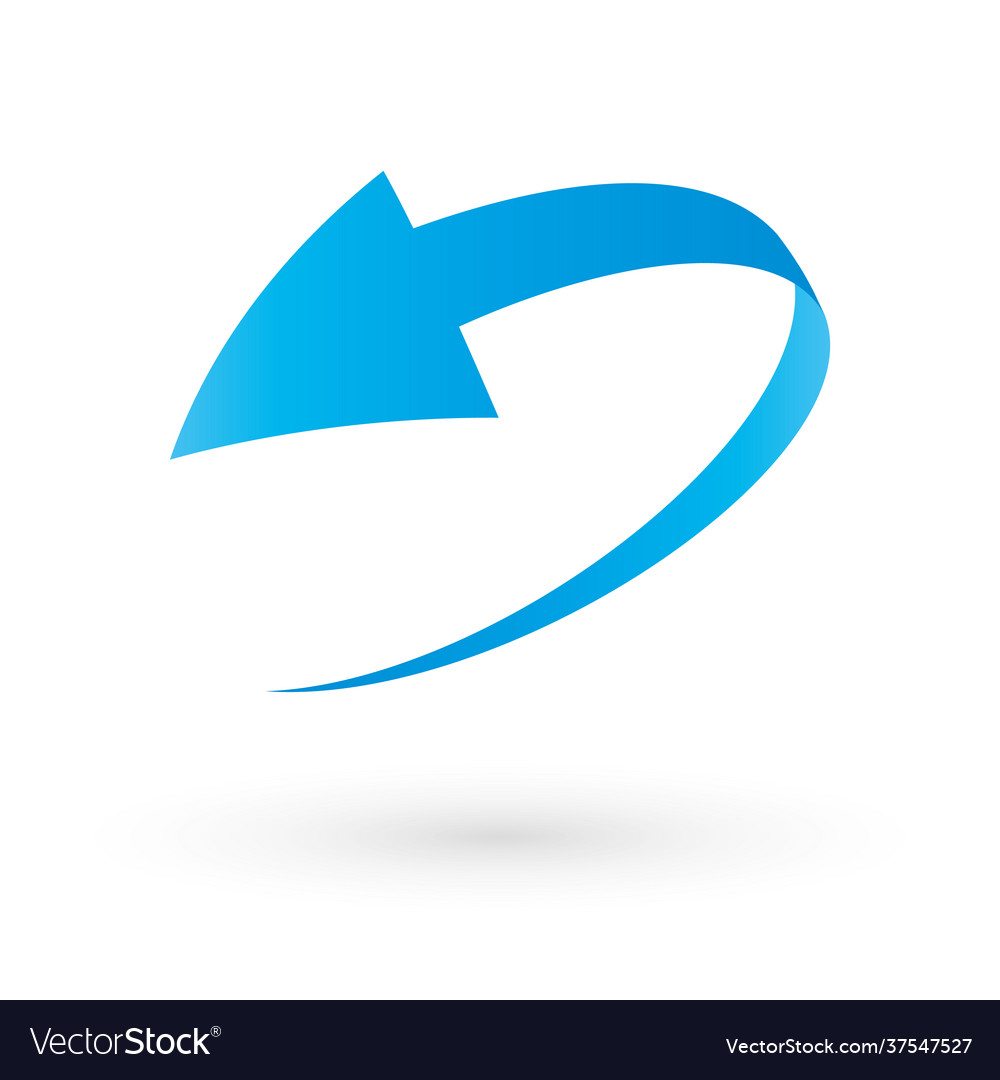Simple loop circle arrow icon vector image Simple loop circle arrow icon