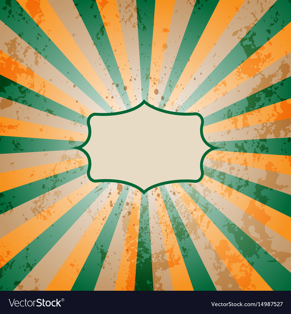 Vintage sunburst background Royalty Free Vector Image