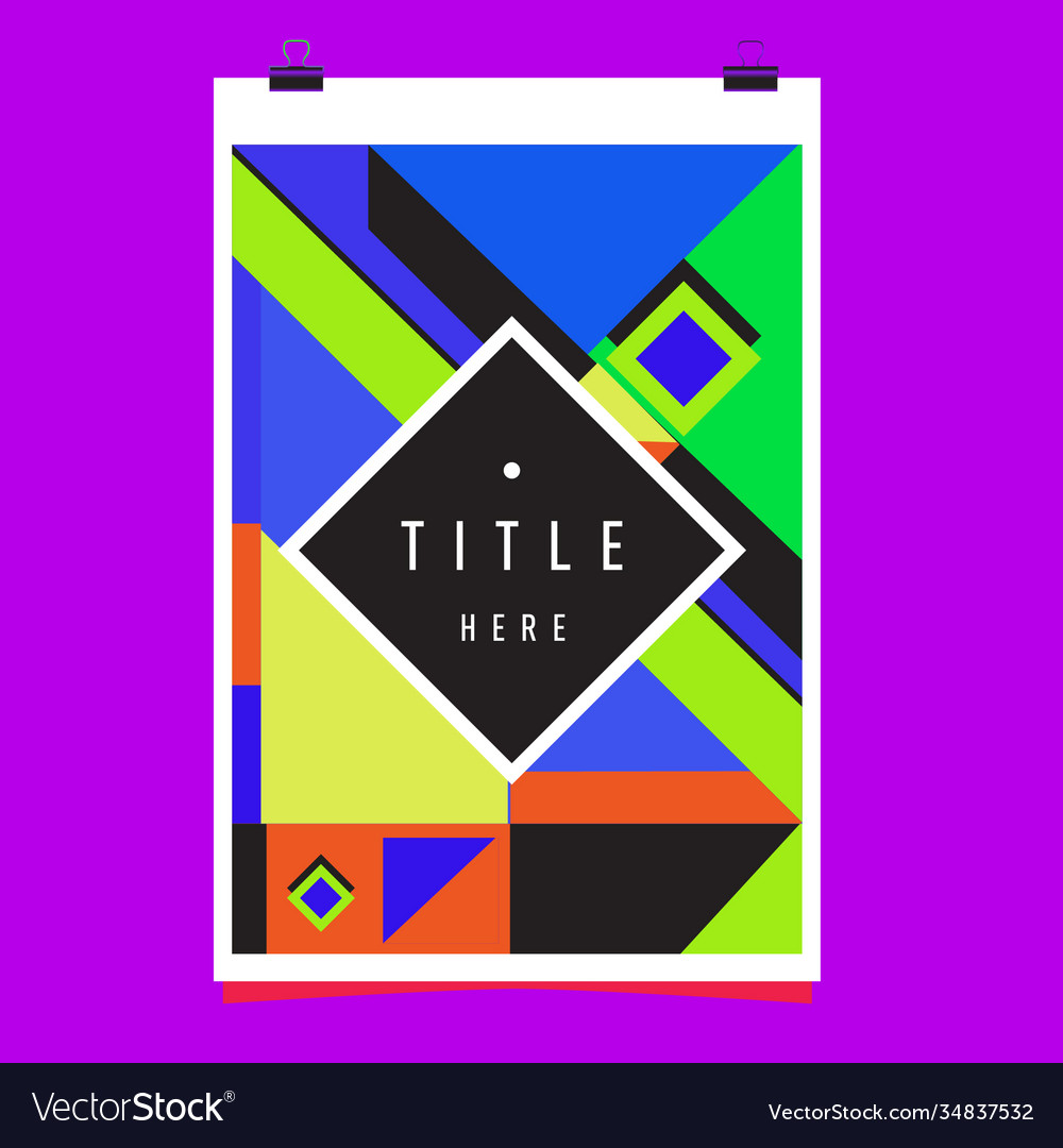 Abstract colorful geometric pattern background Vector Image Abstract colorful geometric pattern background