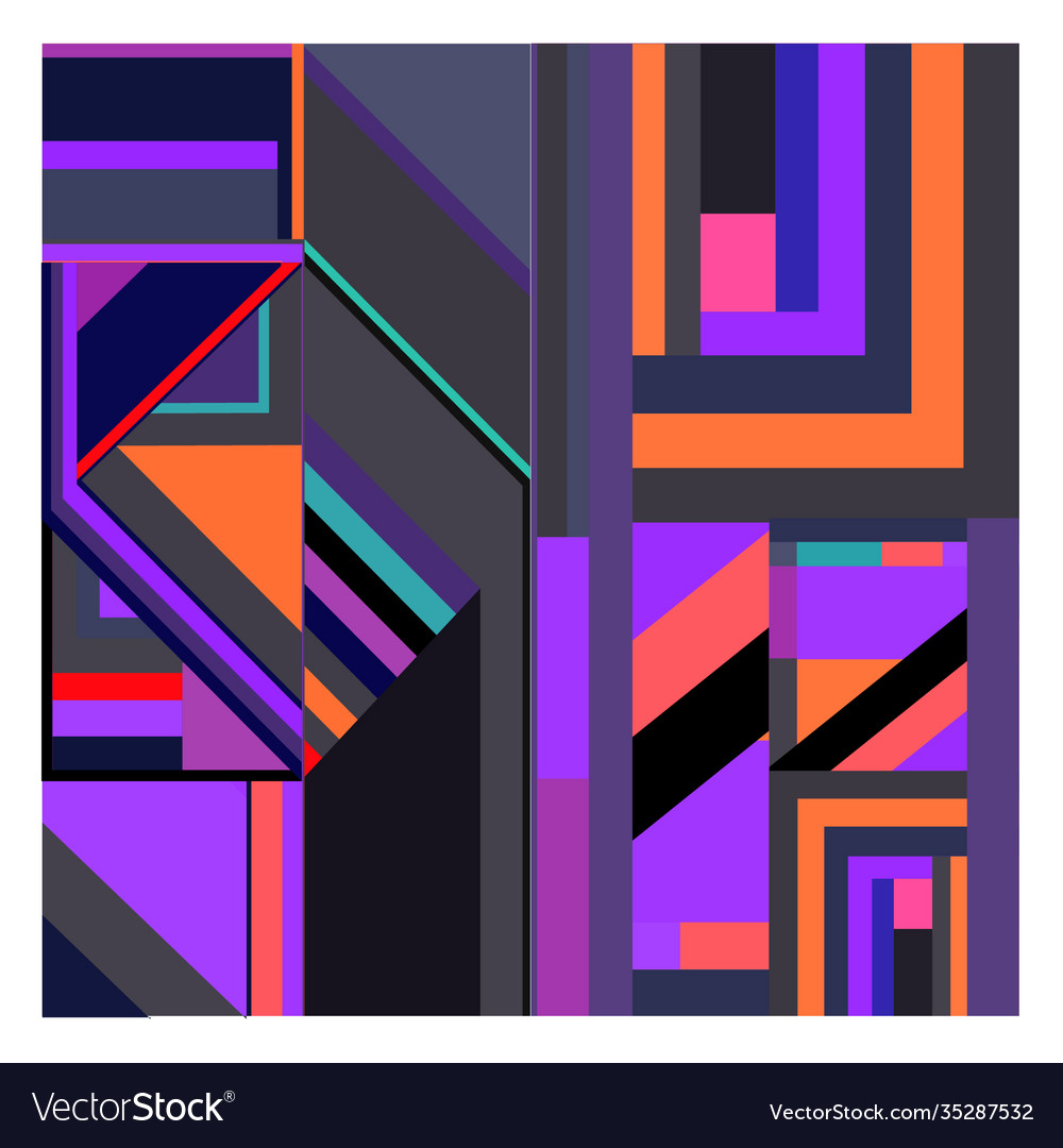 Colorful geometric and curve background pattern