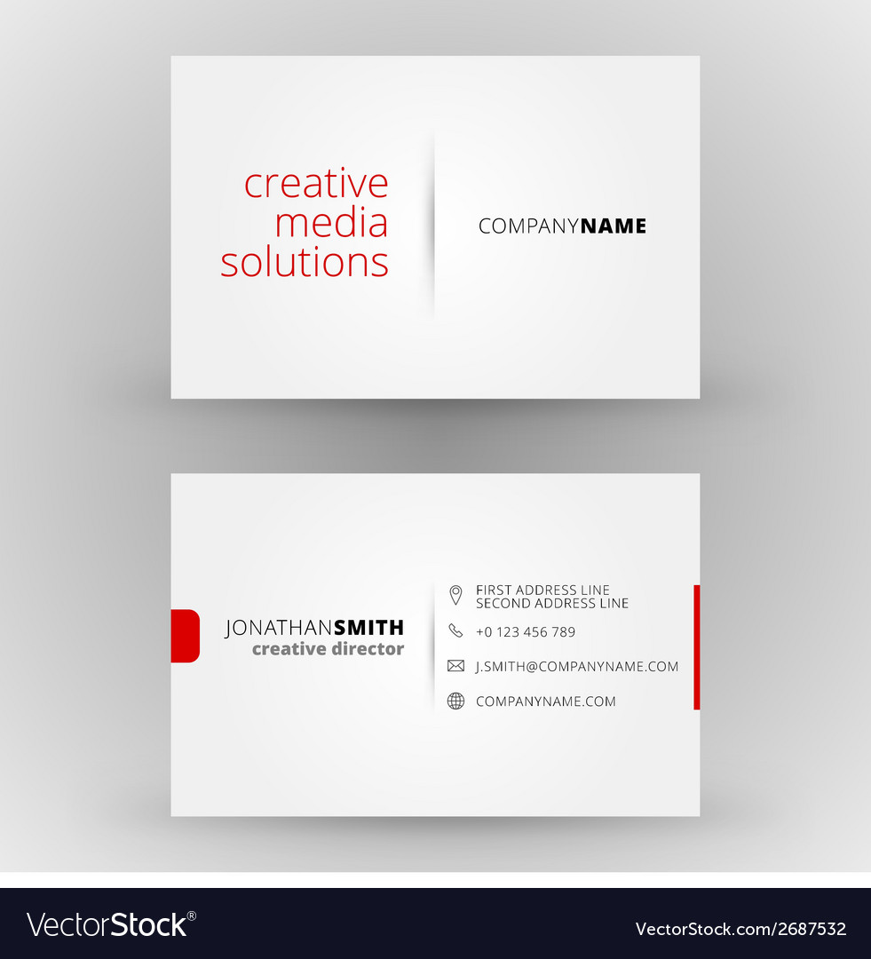 creative business card design print template vector image creative template solutions
