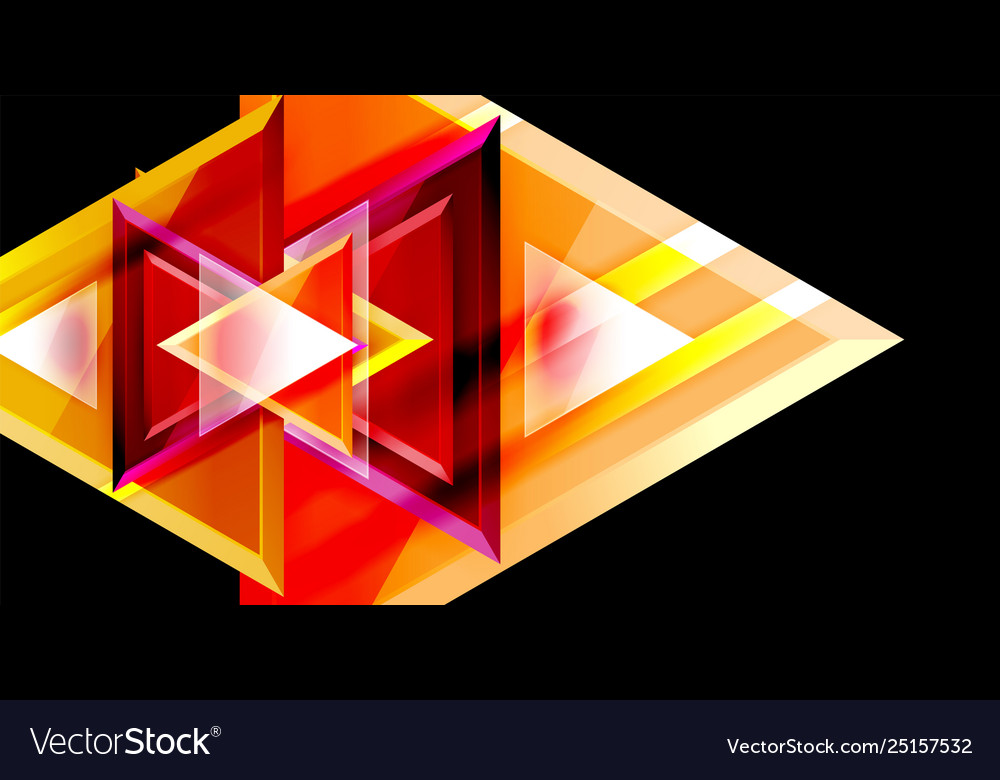 Dynamic triangle composition abstract background Vector Image Dynamic triangle composition abstract background