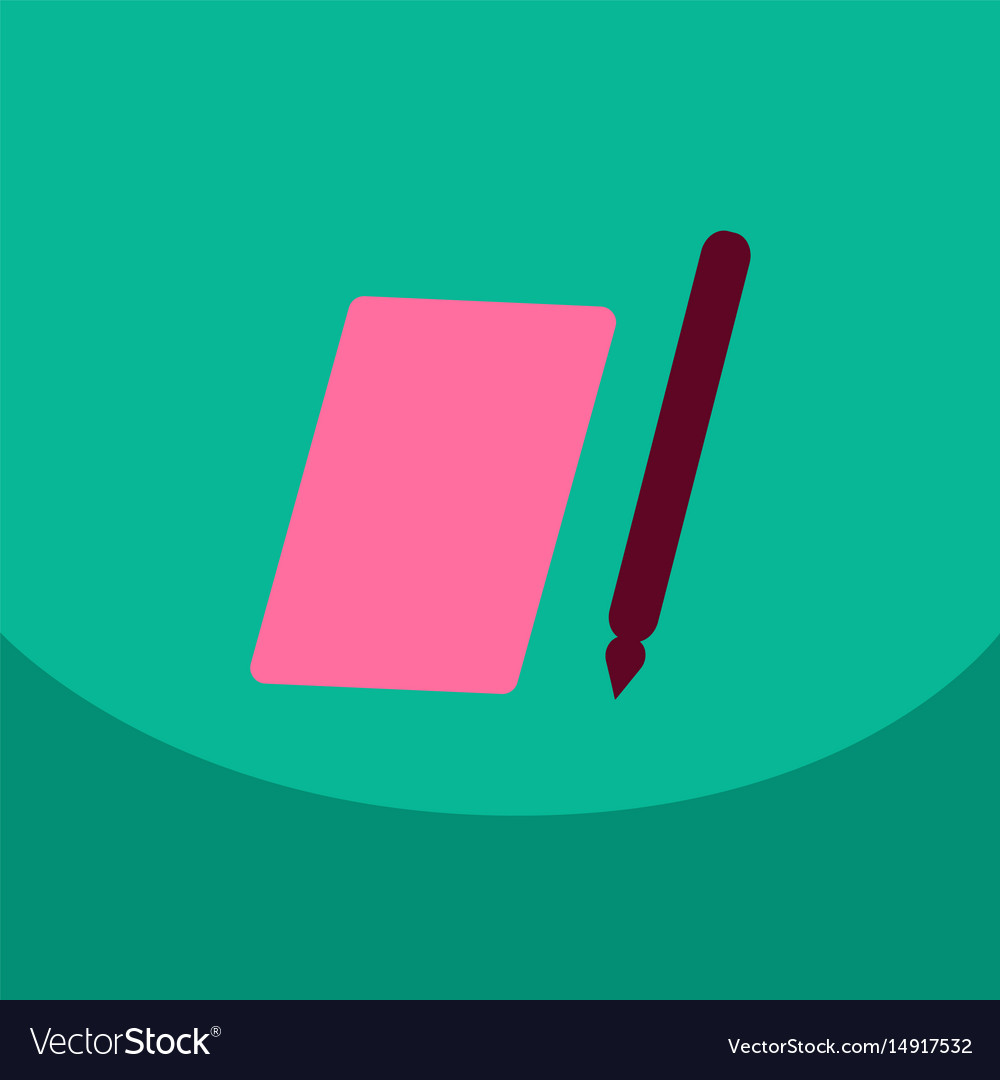 Flat style blank realistic notepad notebook
