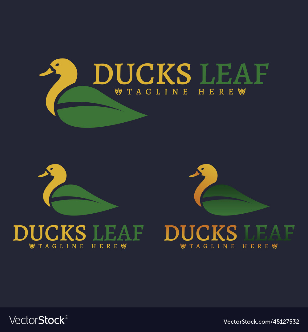 Leaf duck logo image