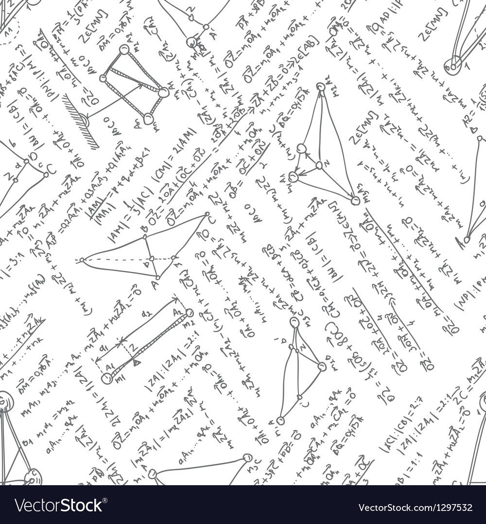 Maths Pattern - Equations & Symbols