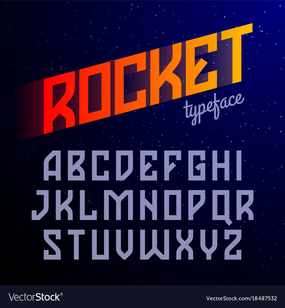 Modern style font