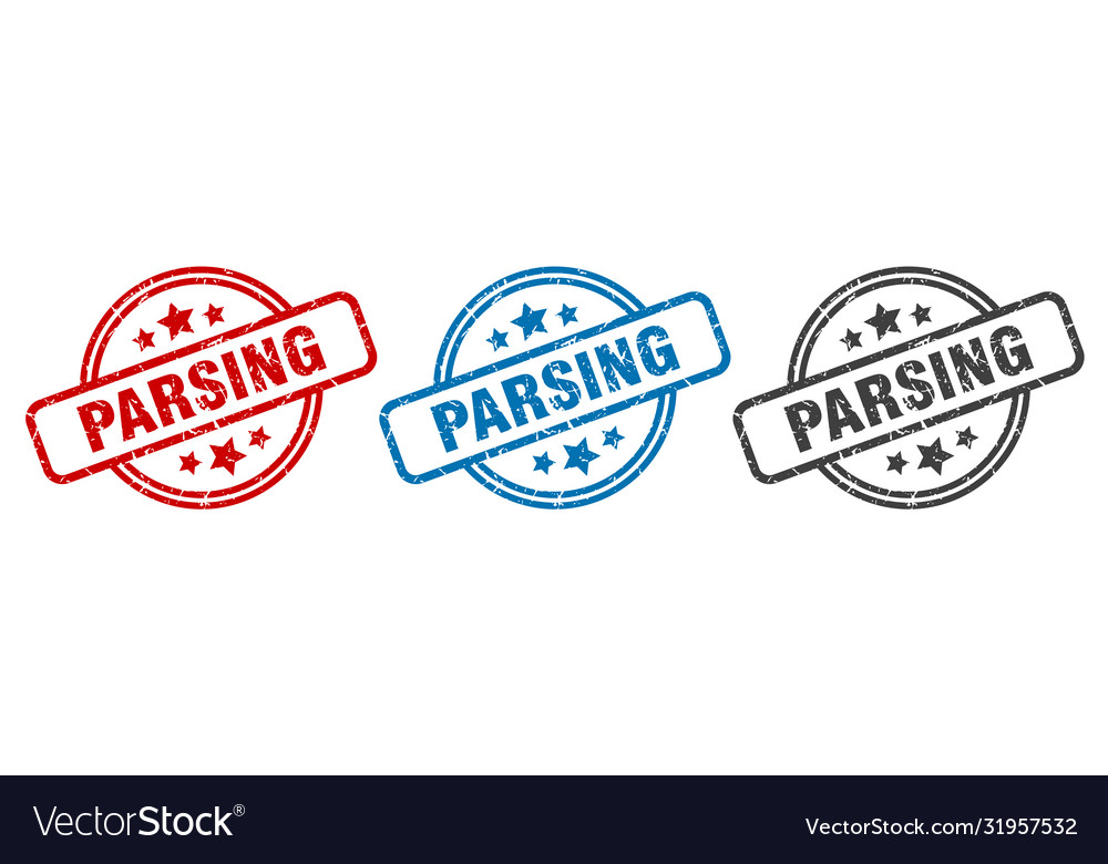 Parsing stamp round isolated sign