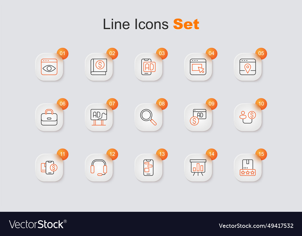 Set line consumer product rating board with graph