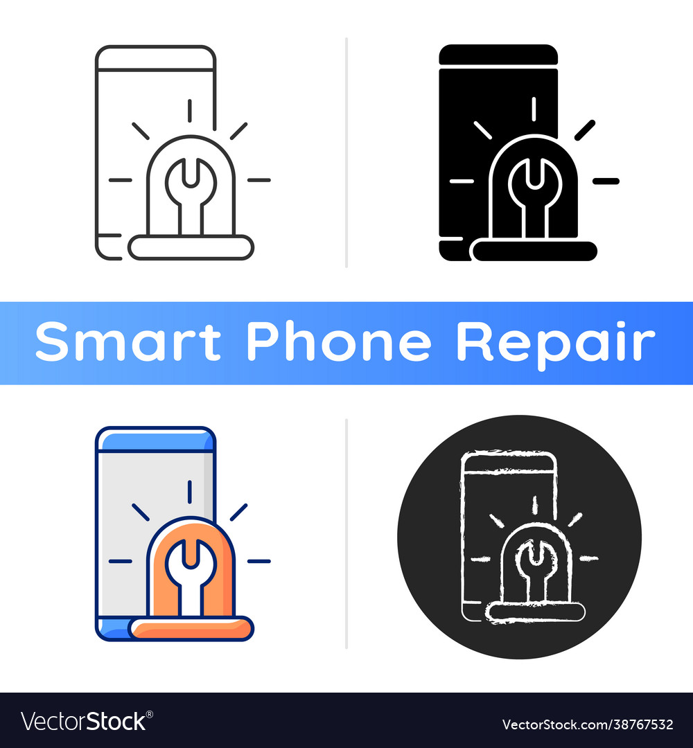 Urgent phone repairs icon Royalty Free Vector Image