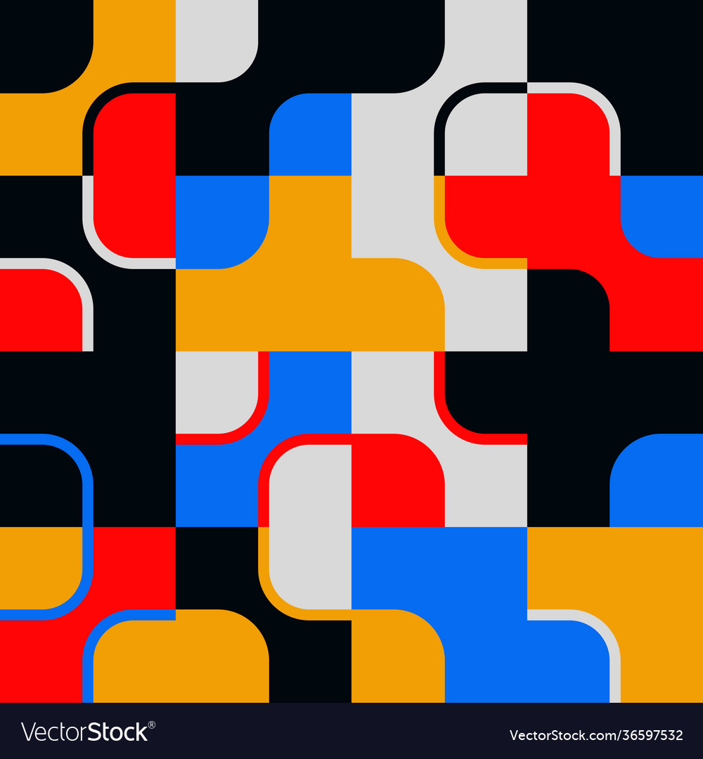 Warm colored circular pattern design vector image Warm colored circular pattern design