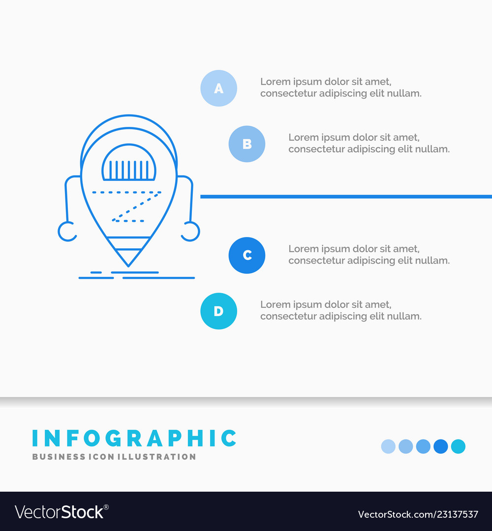 Android beta droid robot technology infographics vector image Android beta droid robot technology infographics