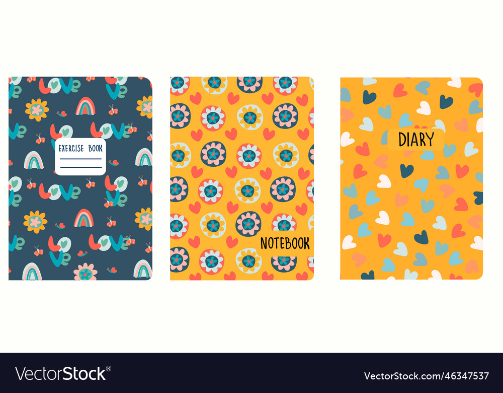 Cover page templates based on patterns Vector Image Cover page templates based on patterns