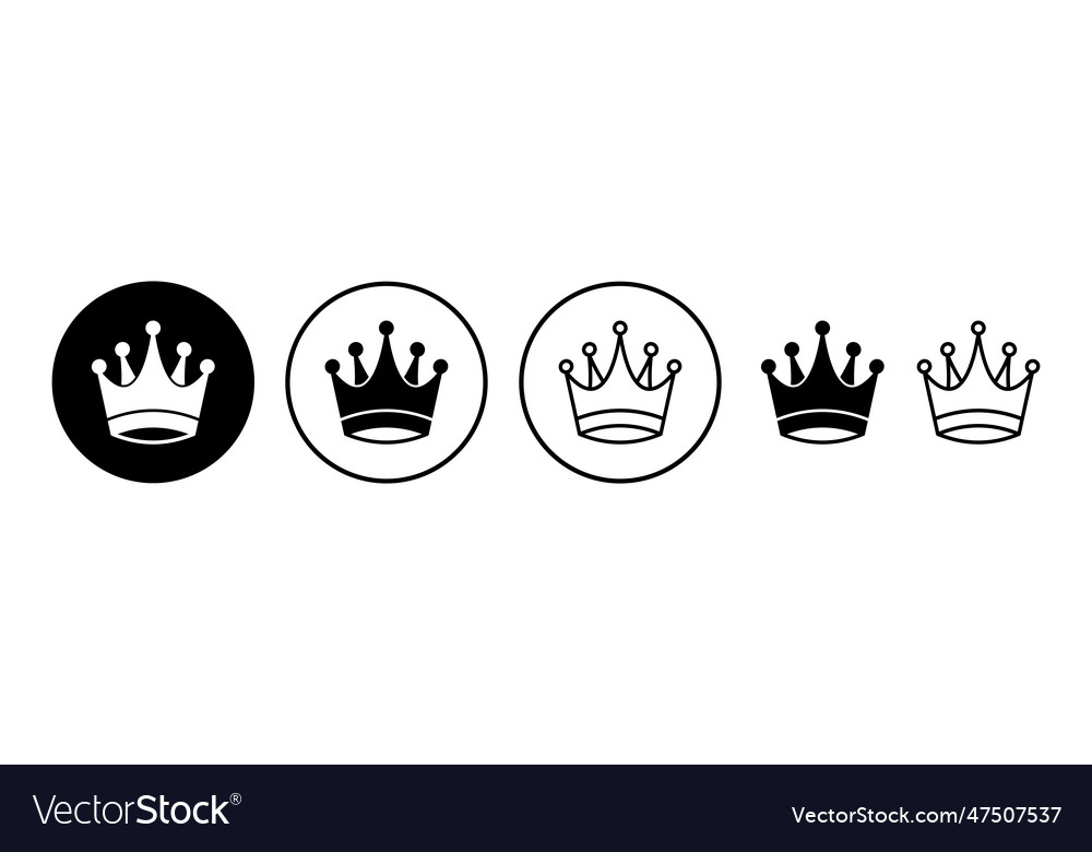 Crown icon symbol for web site design