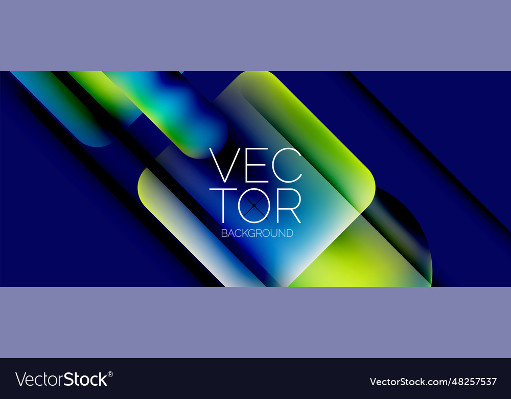 Dynamic bright colorful geometric elements vector image Dynamic bright colorful geometric elements