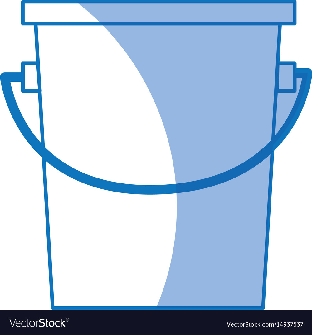 Empty bucket icon simple container element