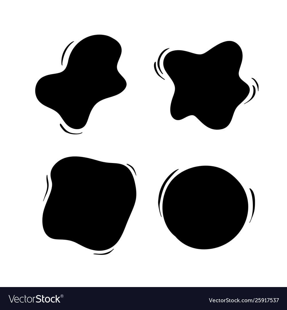 Hand drawn set objects for design use bubble vector image Hand drawn set objects for design use bubble
