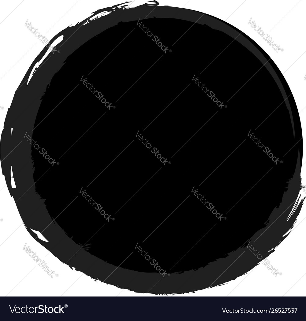 Irregular circle grungy spot wet shape smudge