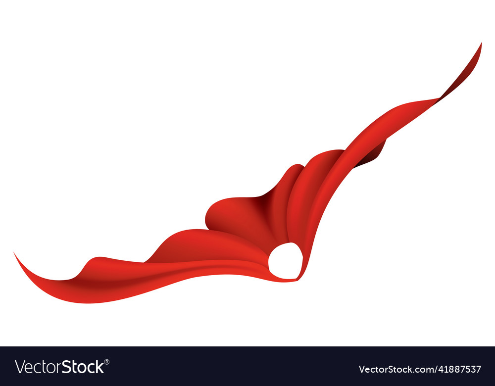 Rotes Superhero Kap - Seidenstoff