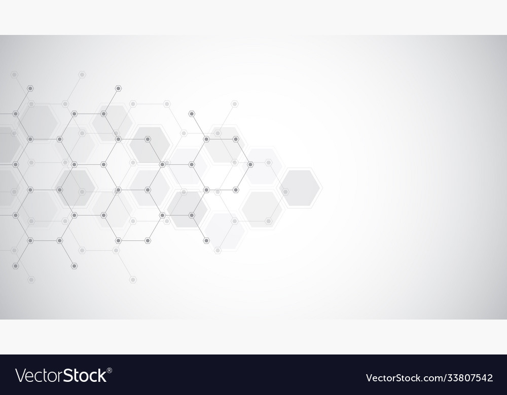 Abstract background with hexagons pattern vector image Abstract background with hexagons pattern