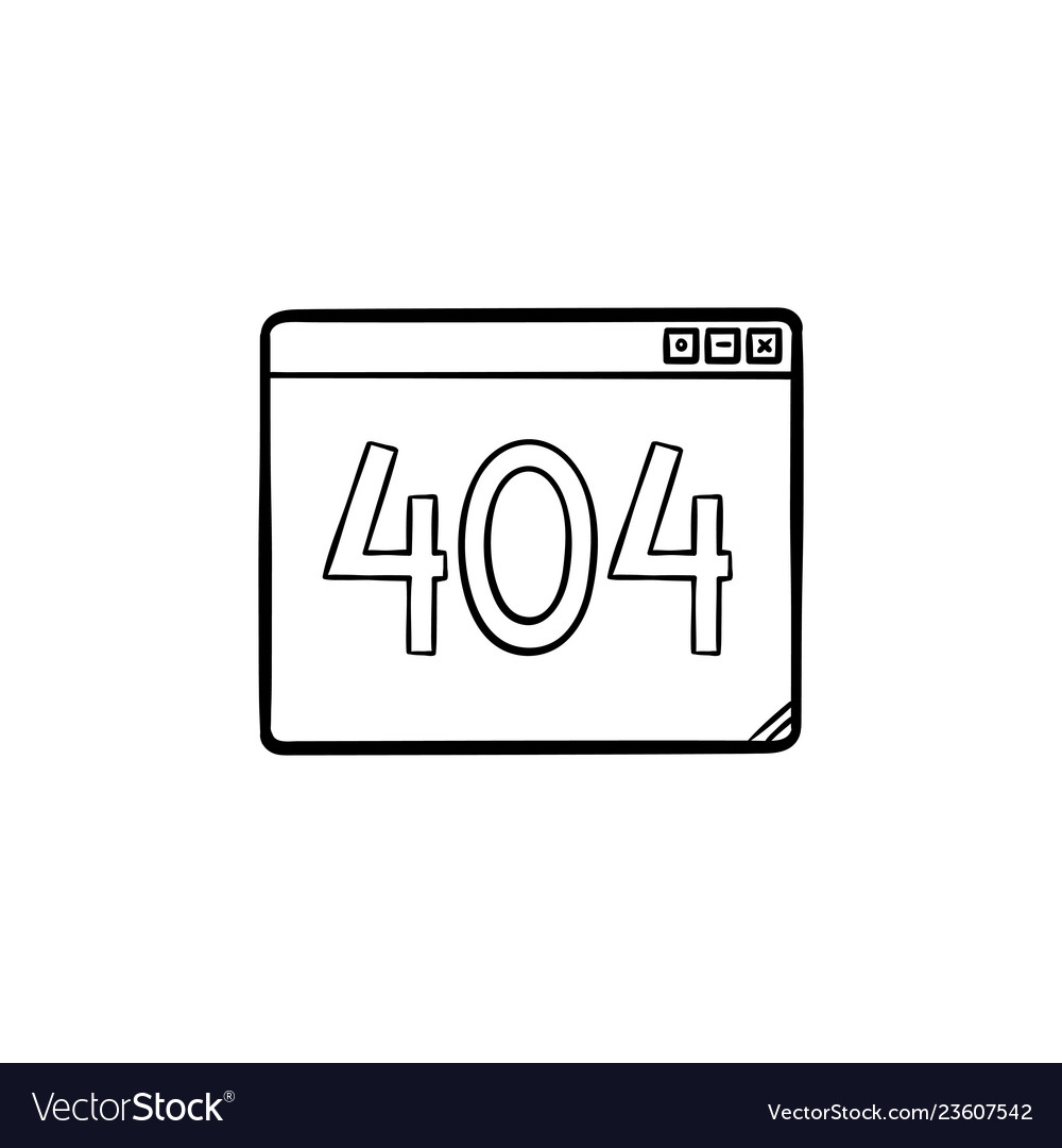 Browser window with inscription 404 error hand