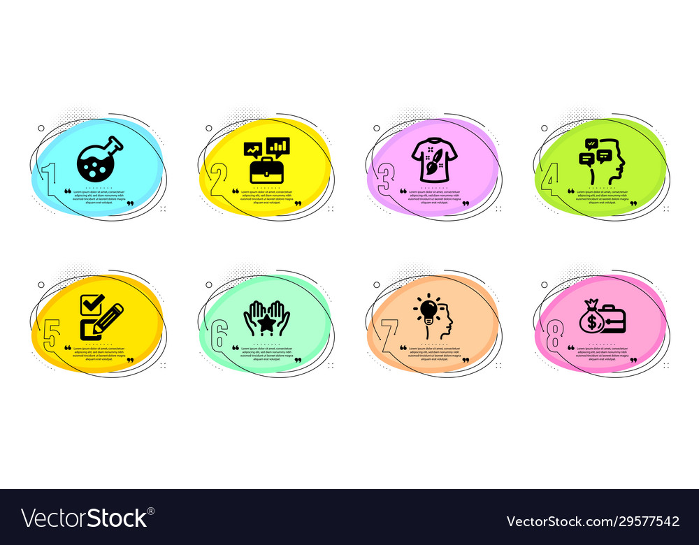 Checkbox business portfolio and messages icons Vector Image Checkbox business portfolio and messages icons