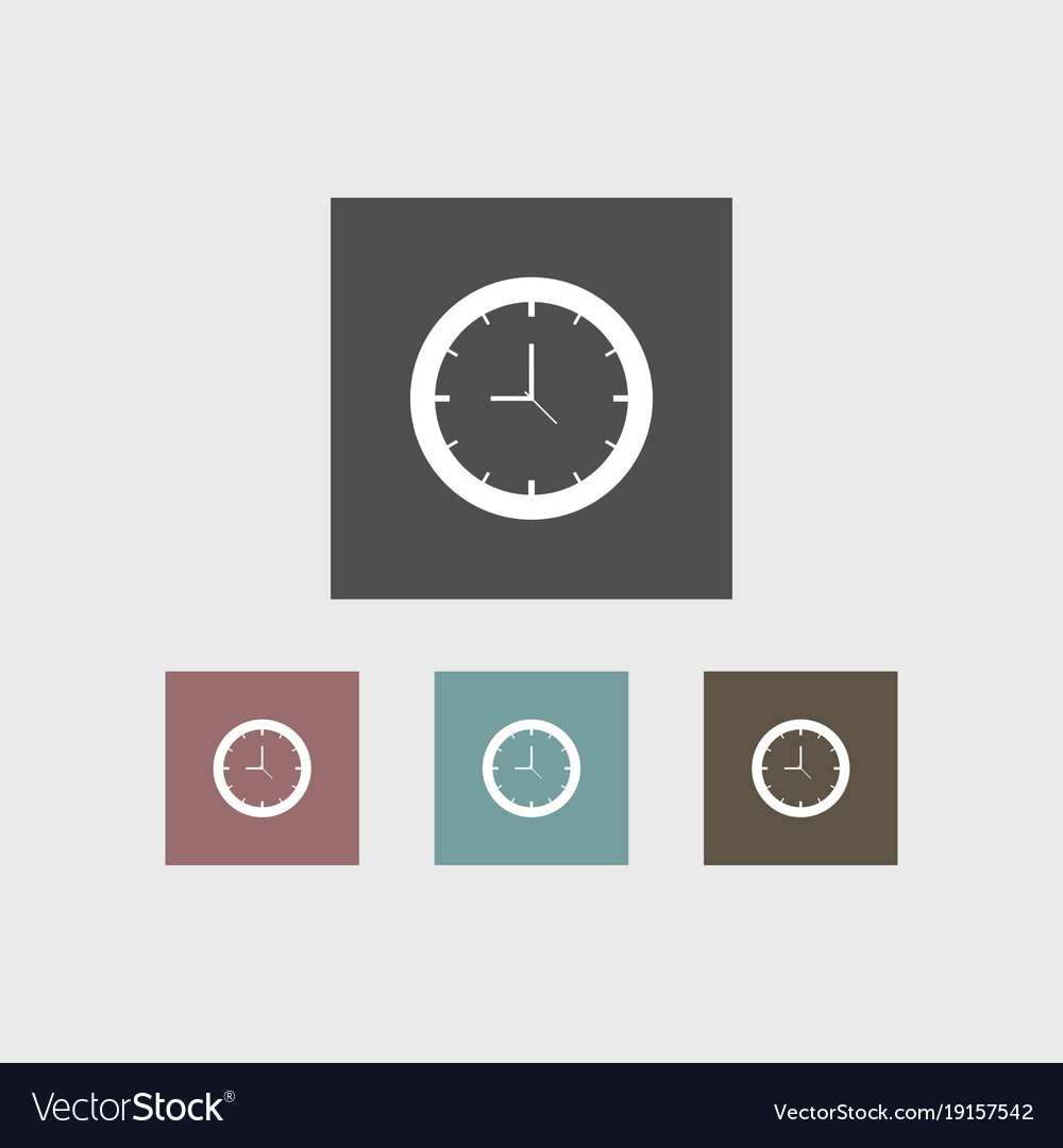 Clock icon simple Royalty Free Vector Image - VectorStock
