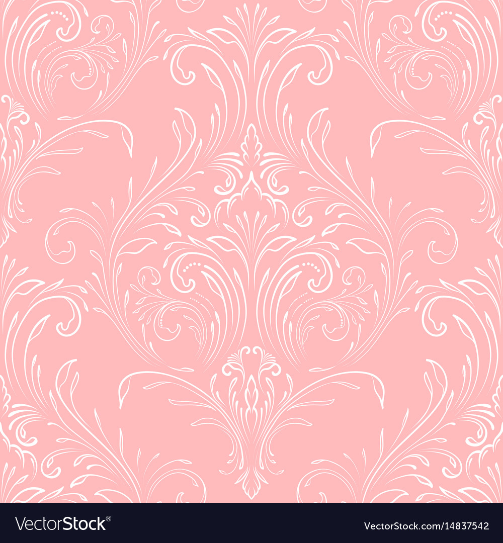 Damask seamless pattern background