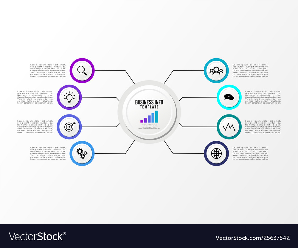 Infographic design template with options steps