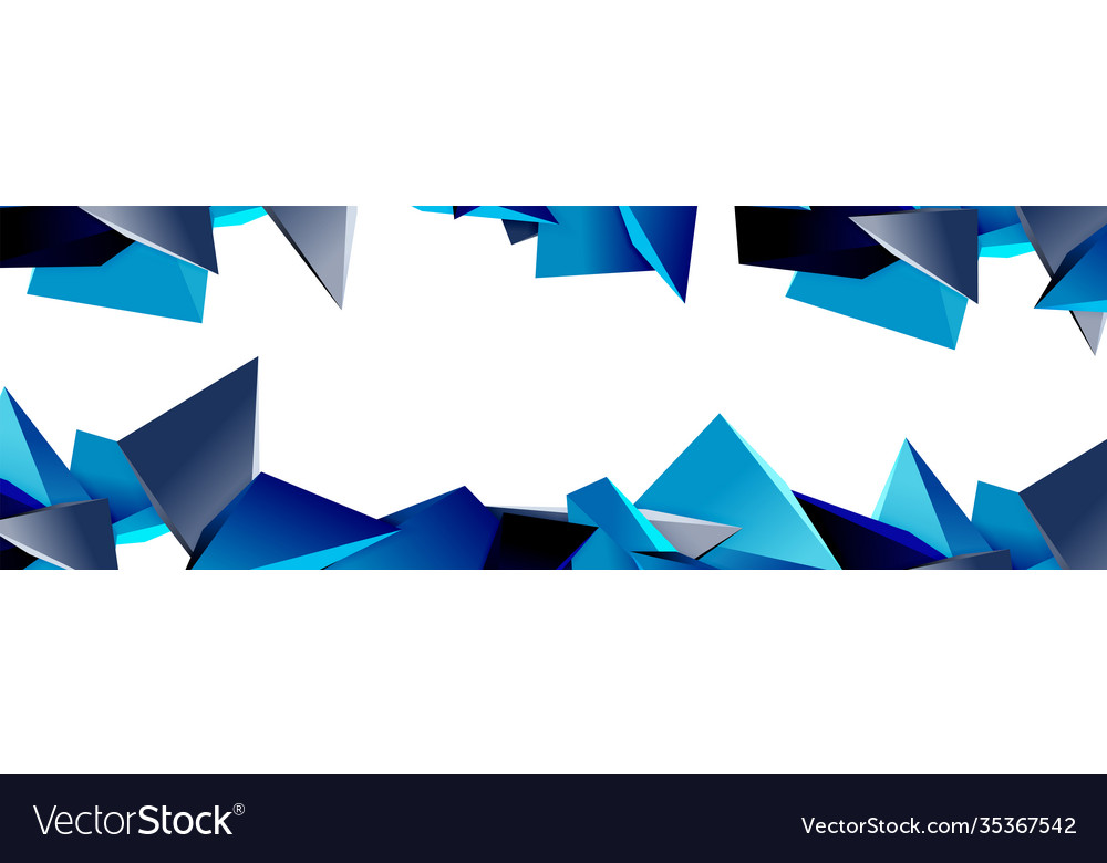 Triangle mosaic abstract background 3d triangular