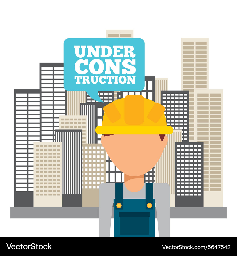 Under construction Royalty Free Vector Image - VectorStock
