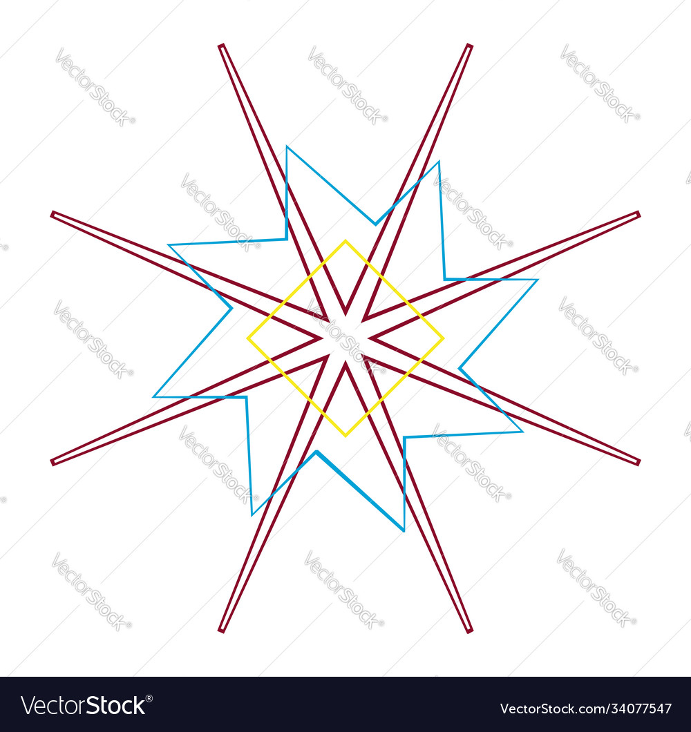 Abstract random geometry shape generative art vector image Abstract random geometry shape generative art