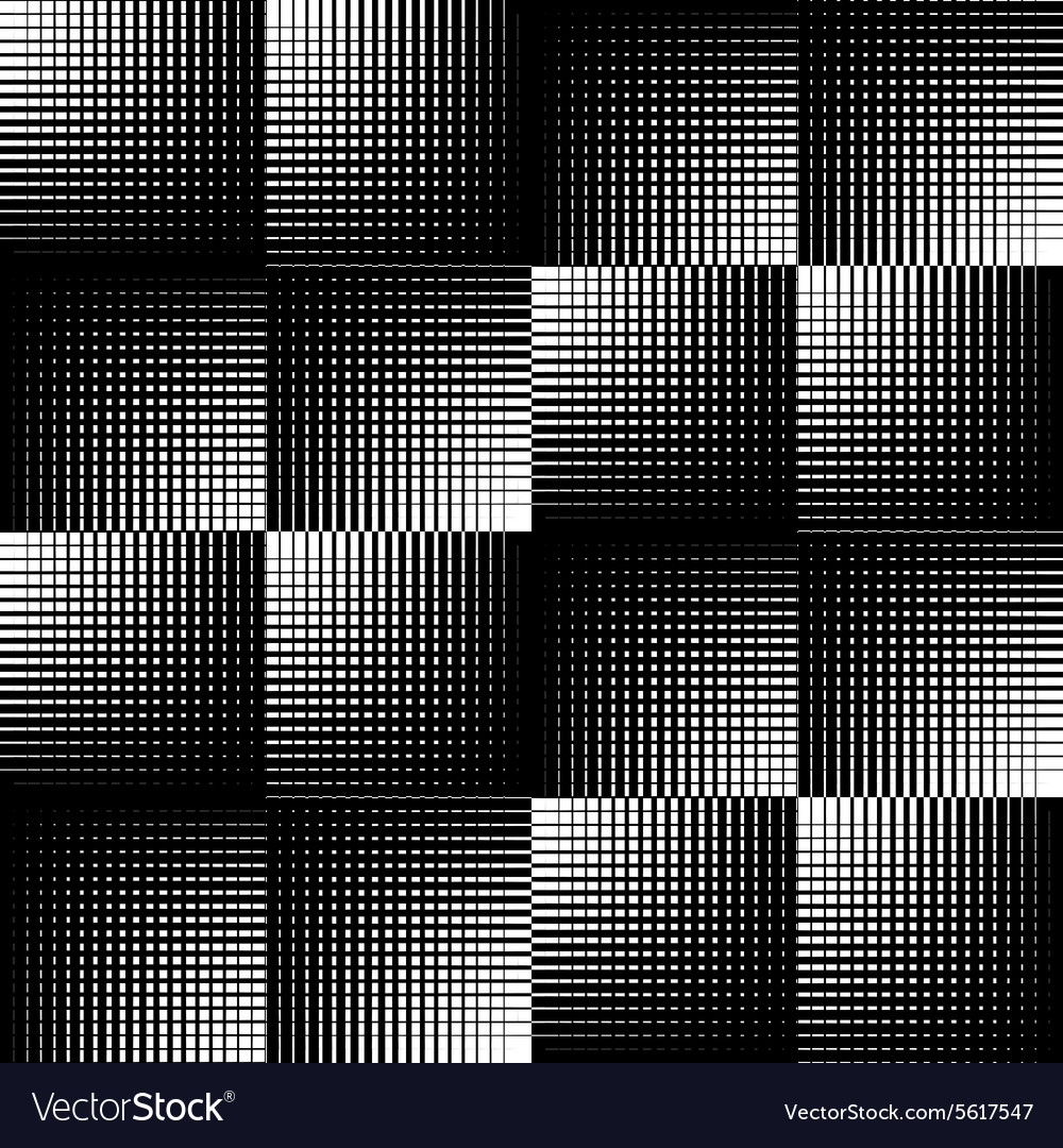 Black and white geometric seamless pattern