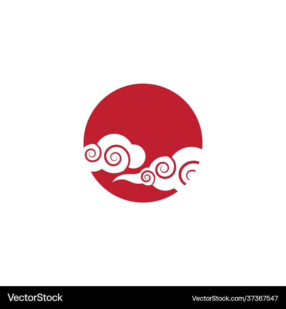 Chinese clouds Royalty Free Vector Image - VectorStock