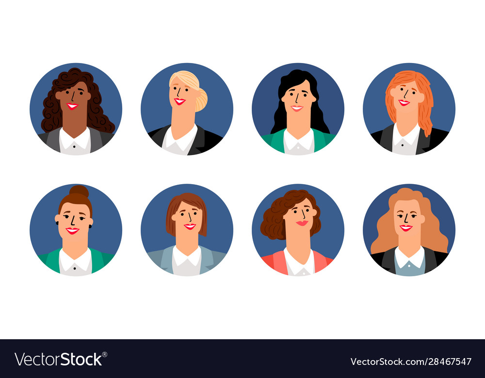 Frauen Business Avatare