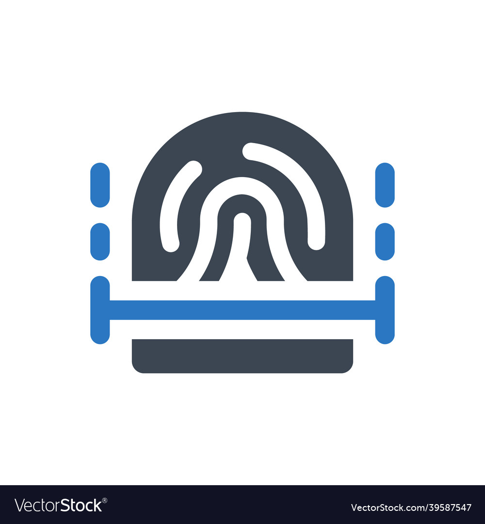 Fingerprint scan icon