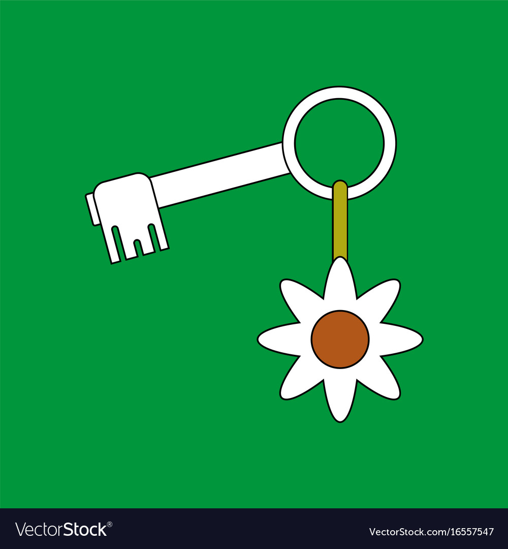 Flat icon design collection key and fob