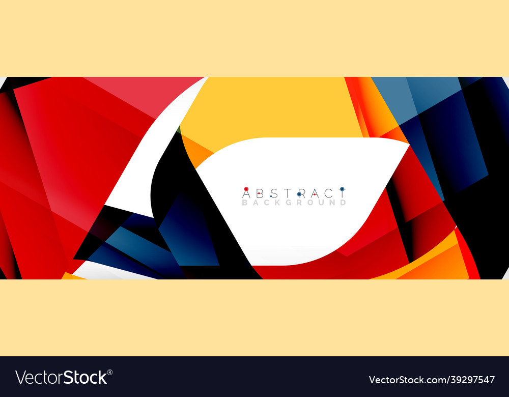 Geometric abstract background - multicolored