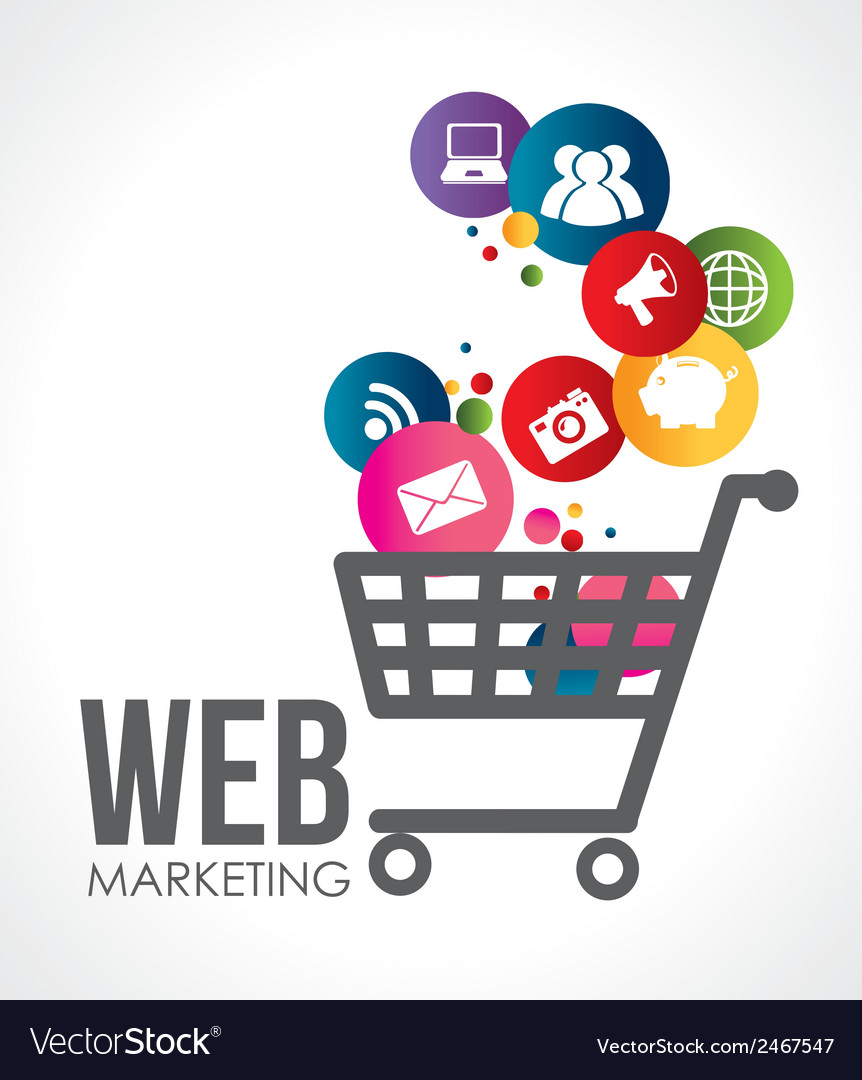 Marketing design over white background