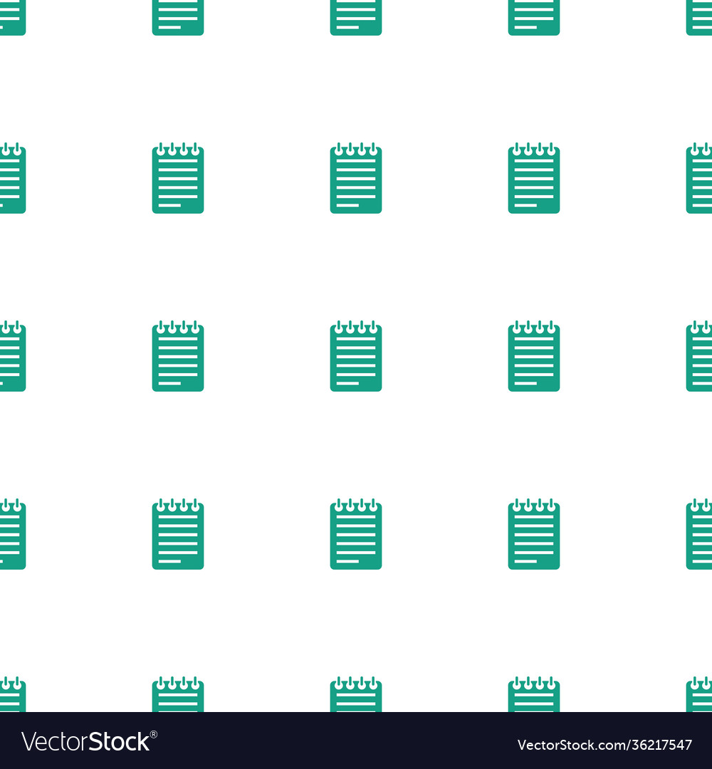 Notebook icon pattern seamless white background